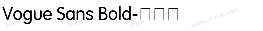 Vogue Sans Bold字体转换